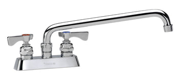 Royal Series 4" Center Deck Mount Faucet by Krowne – 18"L x 12"W x 2"H, Brass, Chrome, Model 15-306L