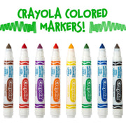 Crayola Green / 12 Count (Pack of 1) / classic Coloring Pens & Markers