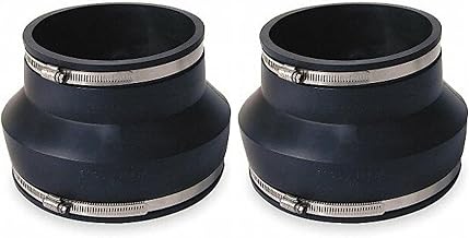 Fernco 1056-86 Flexible Pipe Coupling 8” CI/Plastic/Steel to 6” CI/Plastic/Steel (Pack of 2)