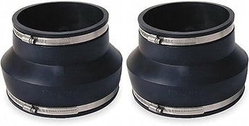 Fernco 1056-86 Flexible Pipe Coupling 8” CI/Plastic/Steel to 6” CI/Plastic/Steel (Pack of 2)