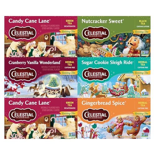 Celestial Seasonings Variety Pack / 18 Count (Pack of 6) / 6 Tea Samplers