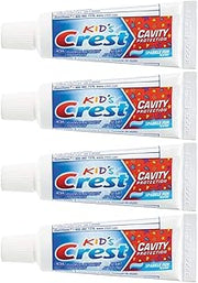 Crest Kids Cavity Protection Toothpaste, Sparkle Fun, Travel Size 0.85 oz (24g)- Pack of 4
