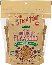Bobs Red Mill Organic Golden Flax Seed, Natural, 13 Oz (Pack of 4)