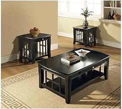 Steve Silver Cassidy 3pc Coffee & End Table Set in Black