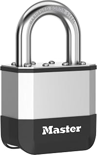 Master Lock Elite™ 52mm Laminated Padlock, 25mm Boron Shackle, 2 Keys