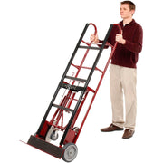4-Wheel Professional Appliance Hand Truck by Global Industrial – 67"L x 17"W x 66"H, Alloy Steel, Red, Model 168031
