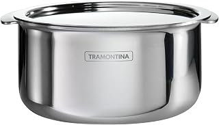 Tramontina Utsava 1.75-Quart Tri-Ply Clad Stainless Steel Tope with Lid