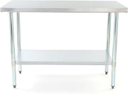 Adcraft Commercial Prep Work Table, 24" x 48" x 35", in Stainless Steel (WT-2448-E)