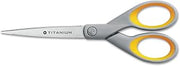 Acme United Corporation Straight Scissors,Titanium Bonded,7amp;quot; Full, Gray/Yellow