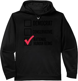 Funny Political Libertarian Junki Rational Human Being Performance Hoodie