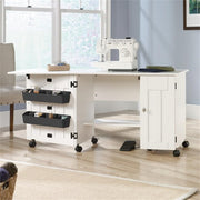 Sauder Soft White / unspecified / Adjustable Sewing Cabinets