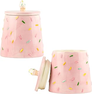 10 Strawberry Street Ice Cream Sprinkle Canister, Set of 2