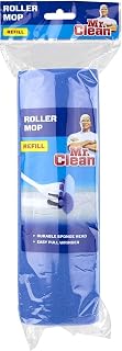 Mr. Clean Heavy Duty Roller Floor Mop Scrubber Sponge Refill Head, Blue