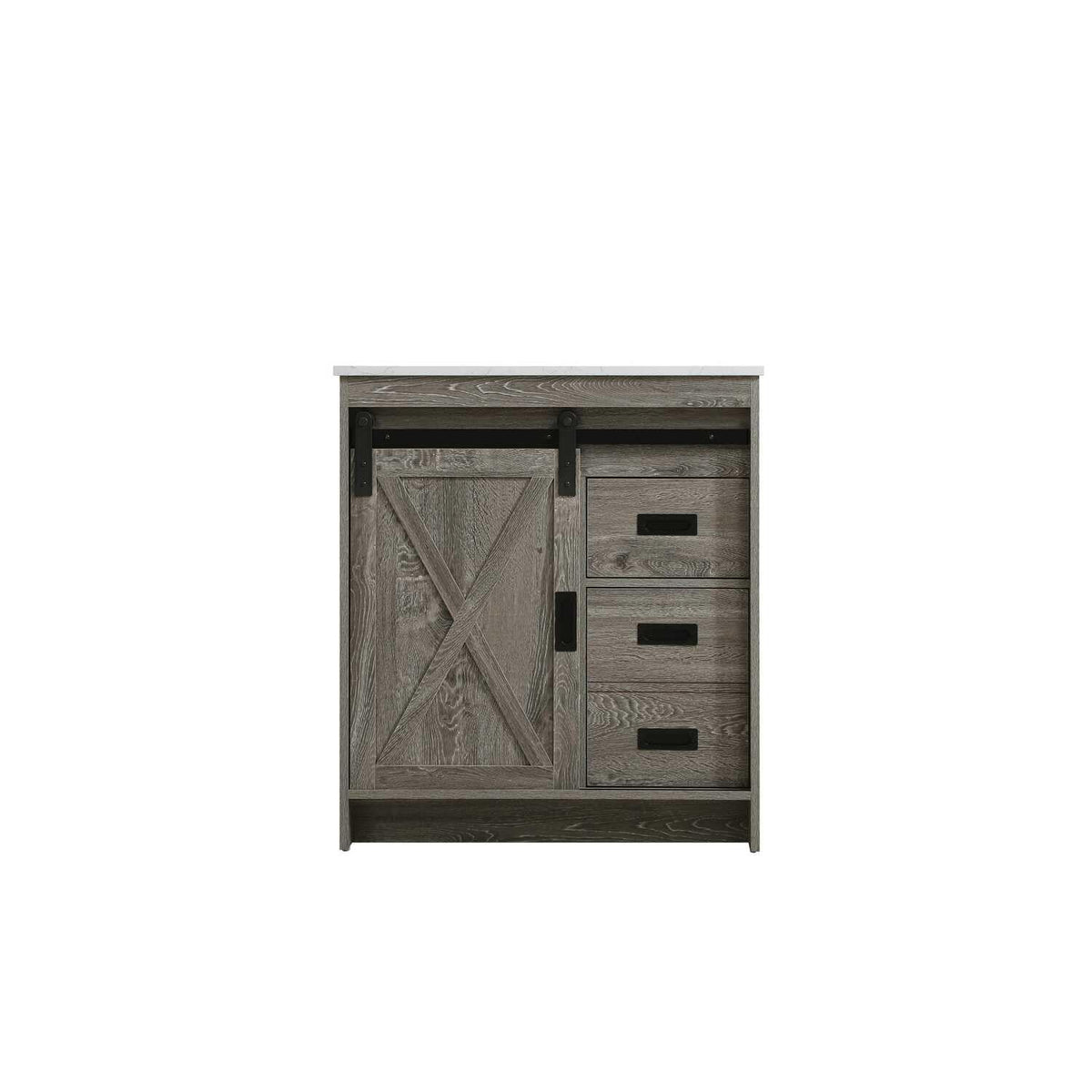 Austin Bathroom Vanity Rustic Grey by Lighting Design – Engineered Wood, Rustic Grey, Model VF90530RG