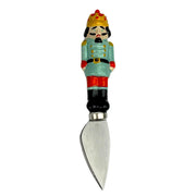 Nutcracker Cheese Knife Set by 10 Strawberry Street – 3 pc, Stainless Steel, Multicolor, Pack of 3, Model DS-NUTCKR-CK