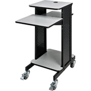 Projector Presentation Cart - Gray & Black by Global Industrial – Steel/Laminate, Black/Gray, Model WB250765GY