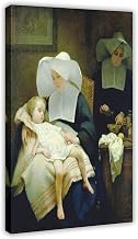 Henriette Browne,The Sisters of Mercy Canvas Wall Art Poster Decor Gift | for Living Room, Bedroom, Dorm Decor Home Office Decoration Frame-style 24"L x 36"W