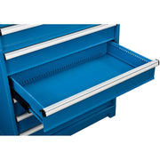 14 Drawer Modular Cabinet by Global Industrial – 24"L x 36"W x 57"H, Alloy Steel, Blue, Model 298451BL