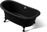 Kohler 21000-P5-7 Artifacts™ 66-1/4" x 32-1/2" freestanding bath, Black Black