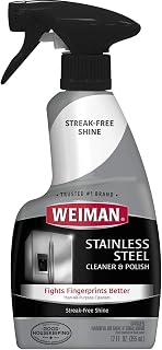 Weiman Streak Free Stainless Steel Cleaner & Polish Spray, 12 Fl Oz