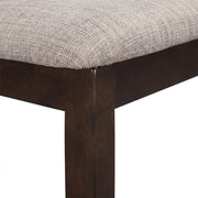 Solid Wood Dining Chairs with Fabric Seat by Starlight Canyon Home – 18.25 x 21.5 x 38.5 inches, Wood, Brown, Pack of 6