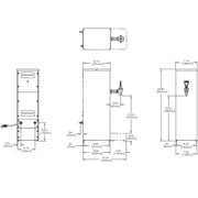 Hot Water Dispenser by Bunn – 10.50x32.00x16.00, 2.0 gallons, In Description, Black/Stainless, Model 02500.0001