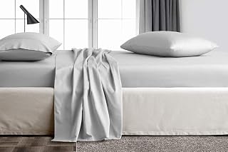 TREND BEDDING MART TBM 100% Egyptian Cotton Sheets, Silver King Sheets Set, 800 Thread Count Long Staple Cotton, Sateen Weave for Soft and Silky Feel, Fits Mattress Upto 18'' DEEP Pocket