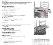 New 36527 Commercial-Grade Aluminum 20-Tier Sheet Pan/Bun Pan Rack by 1Dealz – 26" x 21" x 69", Aluminum, Silver, Model D1d109Rack