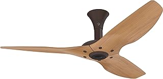 Big Ass Fans Haiku, 52" Diameter, Smart Indoor Ceiling Fan, Low Profile Mount (Caramel Bamboo/Bronze Hardware)