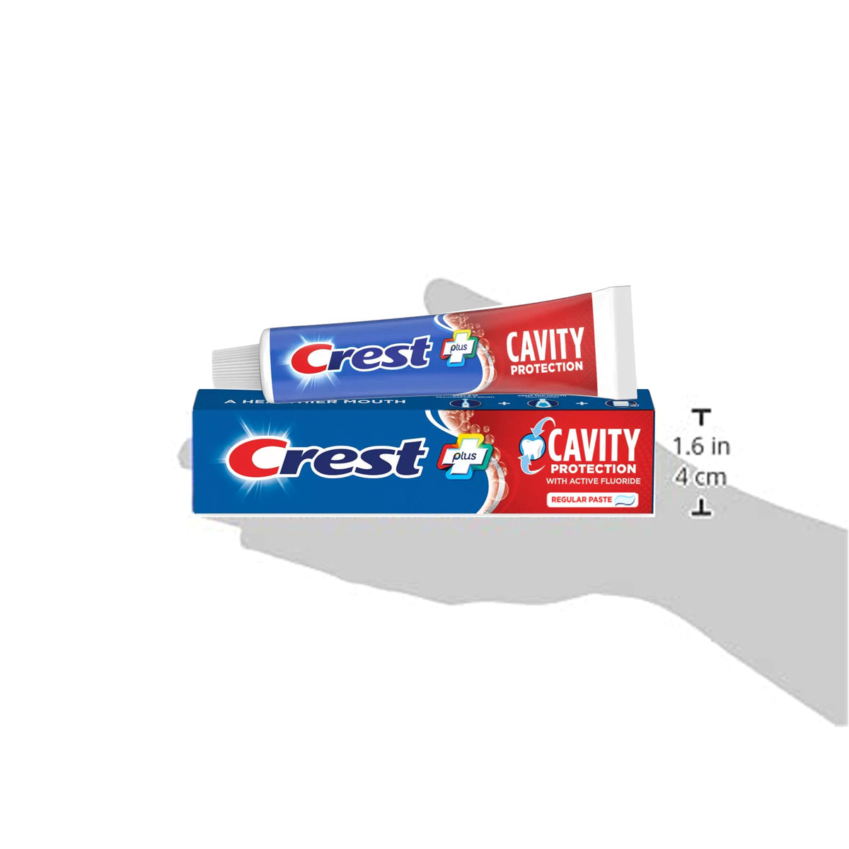 Cavity Protection Toothpaste Regular - 8.2 Ounce (Pack of 4) by Crest – 8.2 Ounce (Pack of 4), Plastic, No Color, Pack of 4, Model 245941