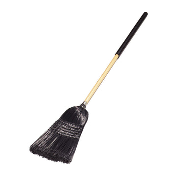Carlisle FoodService Products 57" Warehouse/Janitor Broom by SPARTA – Pack of 1, Polypropylene,Polypropylene Bristles,Wood Handle, Black, Model 4167903