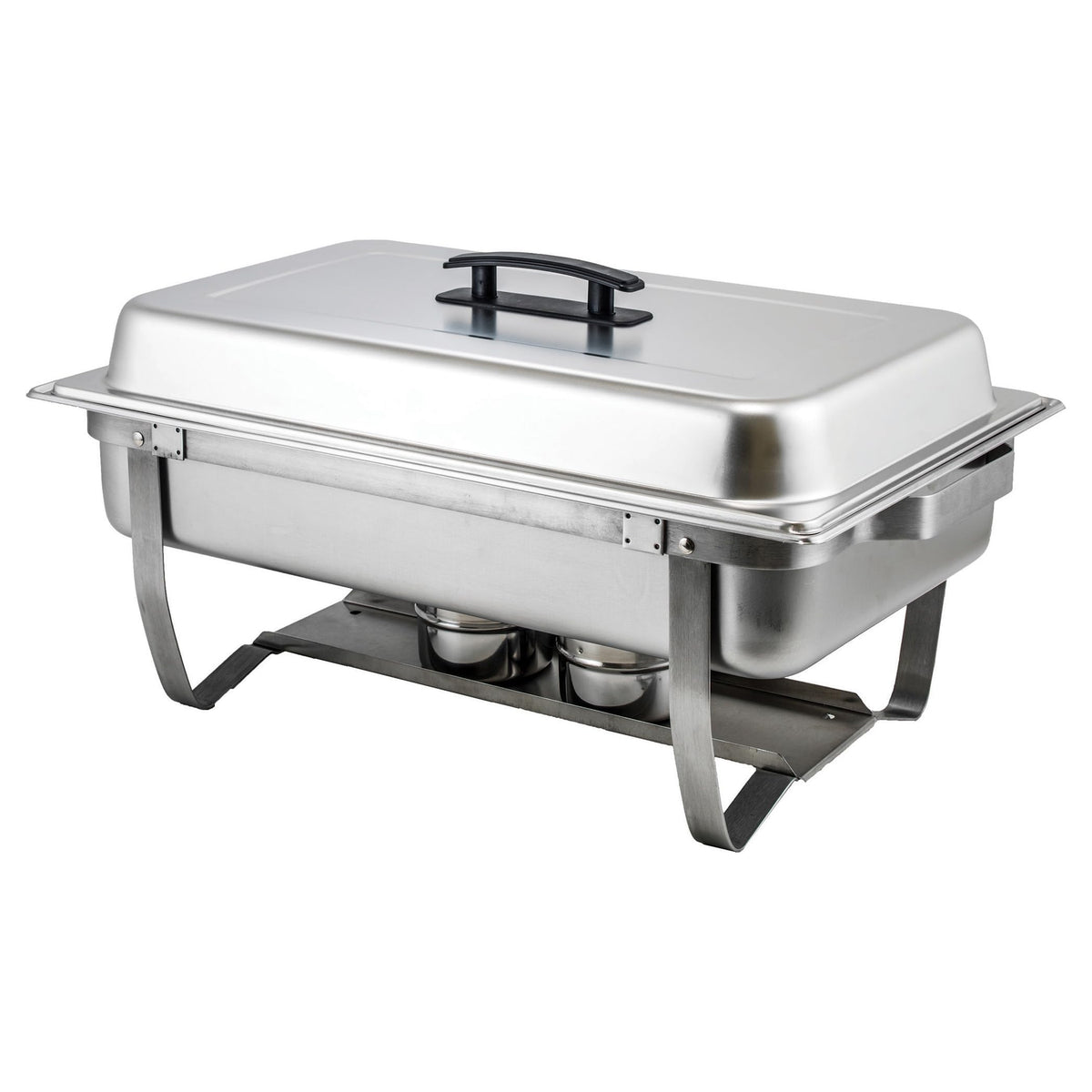 8 qt Silver Full-size Chafer with Folding Stand Chafer by Winco – 8 Quart (Full Size), 8.0 quarts, Stainless Steel, Silver, Model C-4080