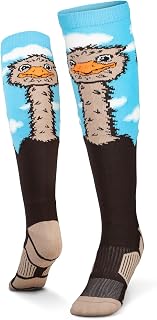 Gone For a Run Emu Knee High Athletic Running Socks - Funny Running Socks