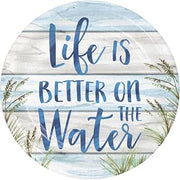 Creative Converting Seaside Beach Summer Dessert Plates, 8 Count