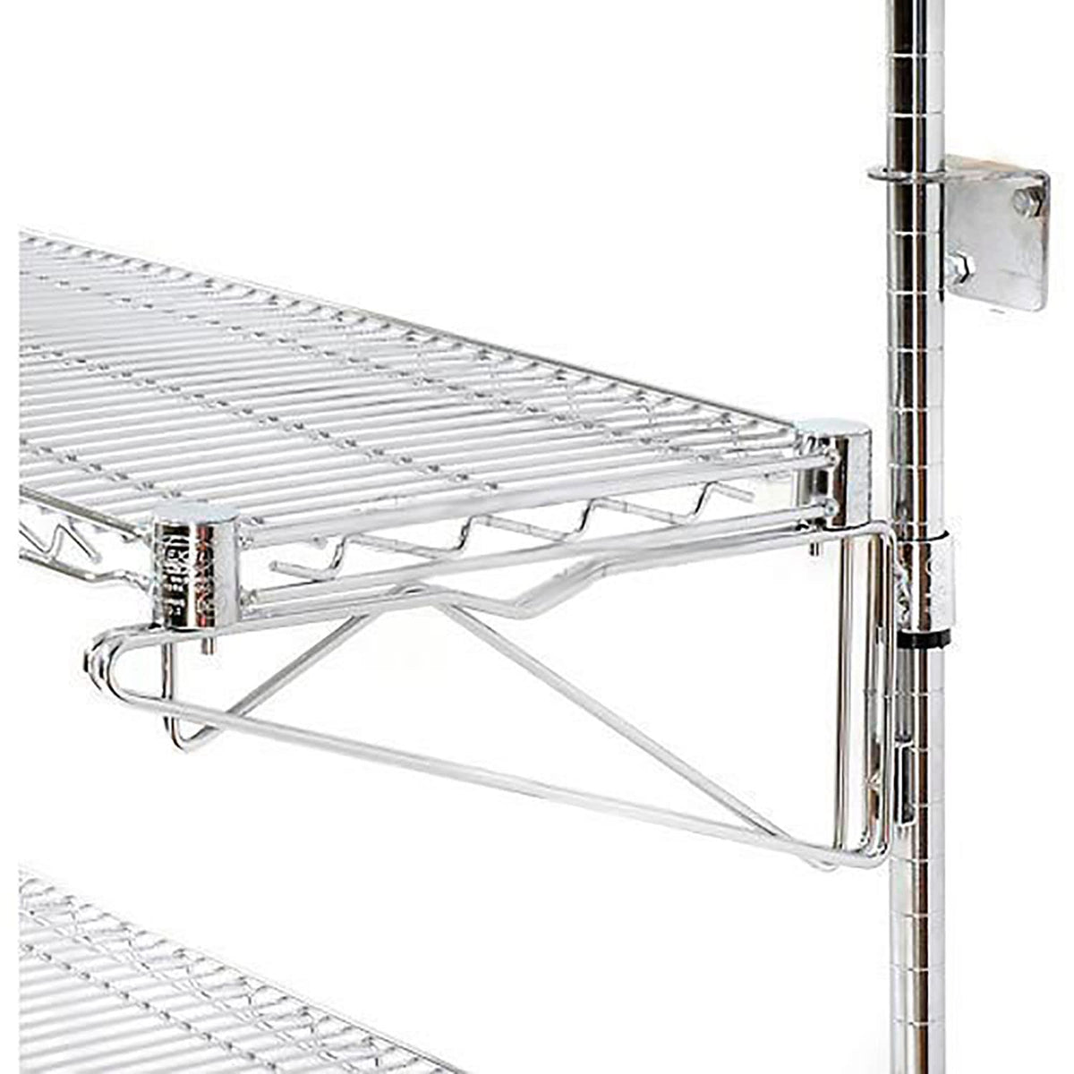 Poly-Green Wall Mount Wire Shelf by Nexel – 1, Epoxy, Green