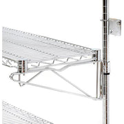 Poly-Green Wall Mount Wire Shelf by Nexel – 1, Epoxy, Green