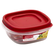7J5900CHIL 1.25 Quart Easy Finds Storage Container by Rubbermaid – 1.25 cups, Plastic, Red, Model 1777084