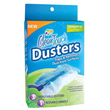 Duster with Refill by Clean Up – White, Black, Model 8360