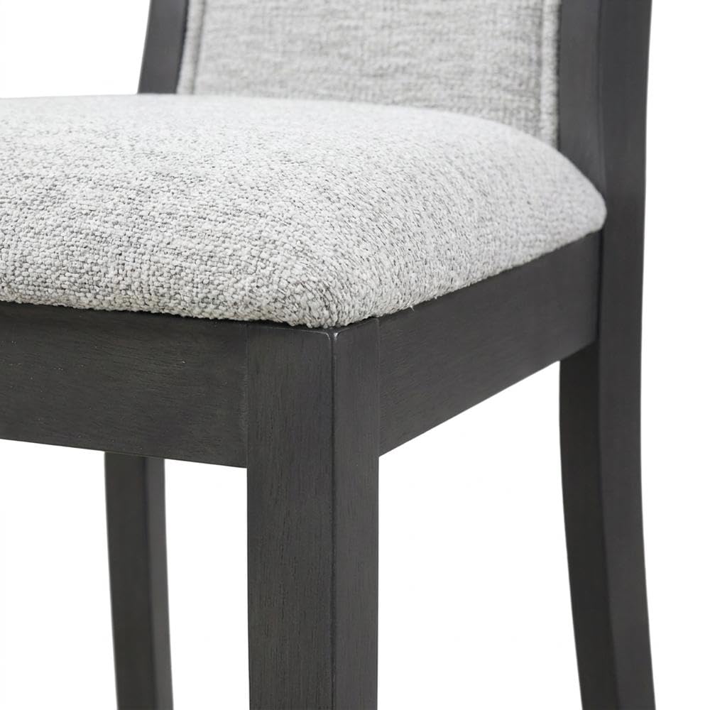 Rubberwood Dining Chair with Solid Wood Legs by Starlight Canyon Home – Wood, Grey, Pack of 2