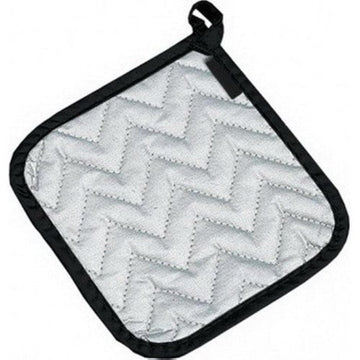 Silicone Pot Holder by San Jamar – Cotton/Silicone, Silver, Model 802SPH