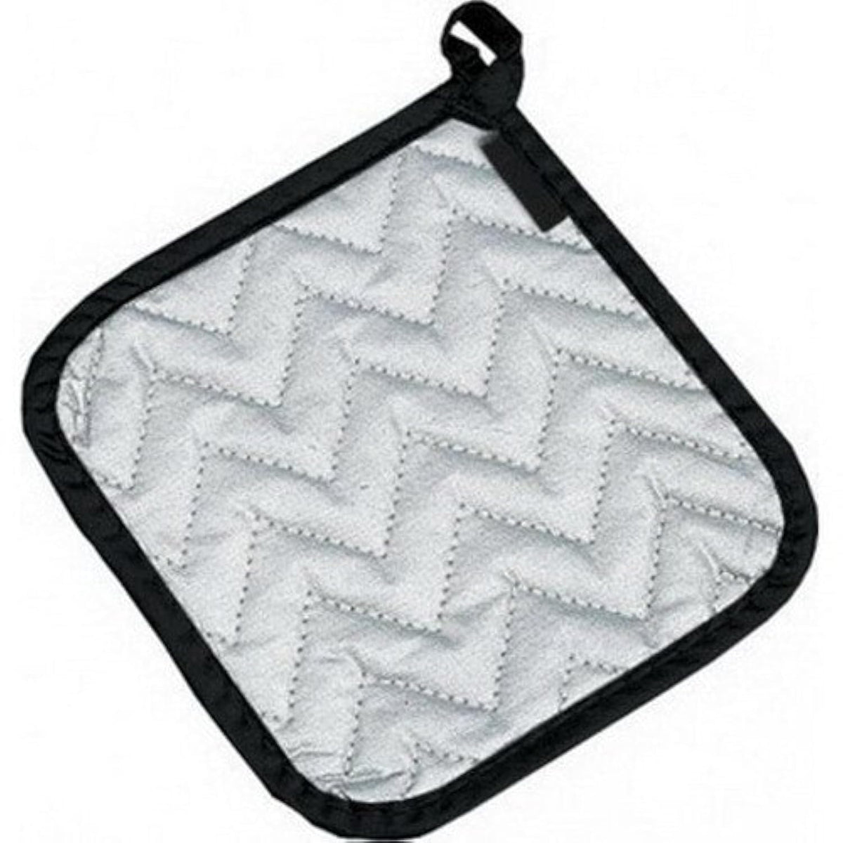 Silicone Pot Holder by San Jamar – Cotton/Silicone, Silver, Model 802SPH