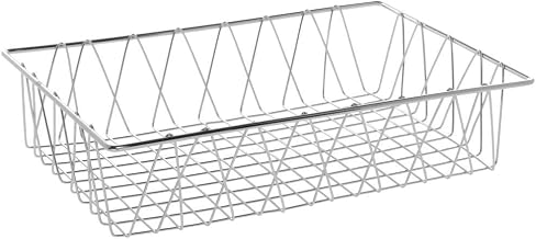 HUBERT Wire Basket Chrome Plated Steel - 18"L x 12"W x 4"H