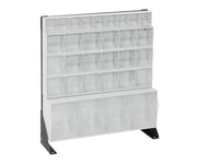 QUANTUM STORAGE SYSTEMS 28" H x 24" W x 10" D / 31 Drawers Tip Out Bin Stand White / White Storage Racks