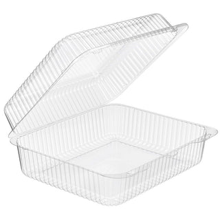 Inline Plastics SureLock 194 oz. Clear PET Plastic Food Container | 200/Case by Inline Plastics Corporation – 194.0 ounces, Plastic, Clear, Pack of 200, Model SLP88