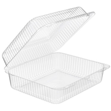 Inline Plastics SureLock 194 oz. Clear PET Plastic Food Container | 200/Case by Inline Plastics Corporation – 194.0 ounces, Plastic, Clear, Pack of 200, Model SLP88