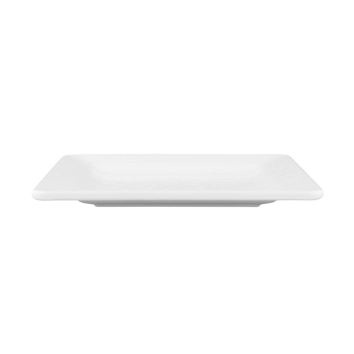 Square Pebble Plate by Elite Global Solutions – 7" sq., Melamine, White, Pack of 6, Model D7SQRR-W