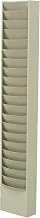 Durham 400-75 Tan Cold Rolled Steel 20 Contour Pocket Vertical Literature Rack, 9-3/4" Width x 58" Height x 4-1/8" Depth