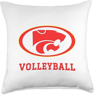 Carlisle High School Wildcats Volleyball Throw Pillow
