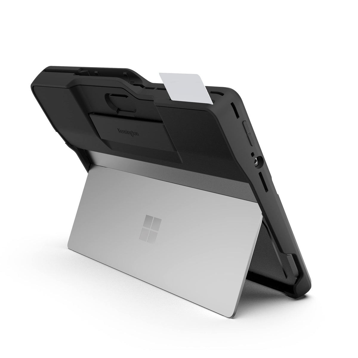 Blackbelt Rugged Case with Integrated Smart Card Reader (CAC) for Surface Pro 8 () by Kensington – Polycarbonate, Black, Model K97620WW