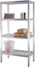 Newage Industrial 1061TB All Welded T-Bar Shelving Four Shelf, 20" Diameter x 72" Height x 36" Length